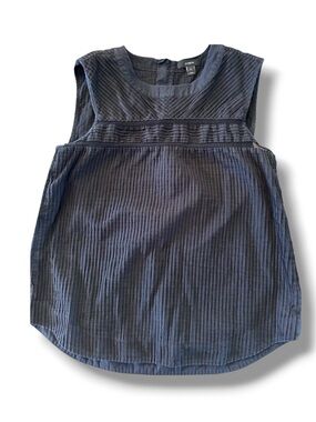 J Crew pleated cotton sleeveless top